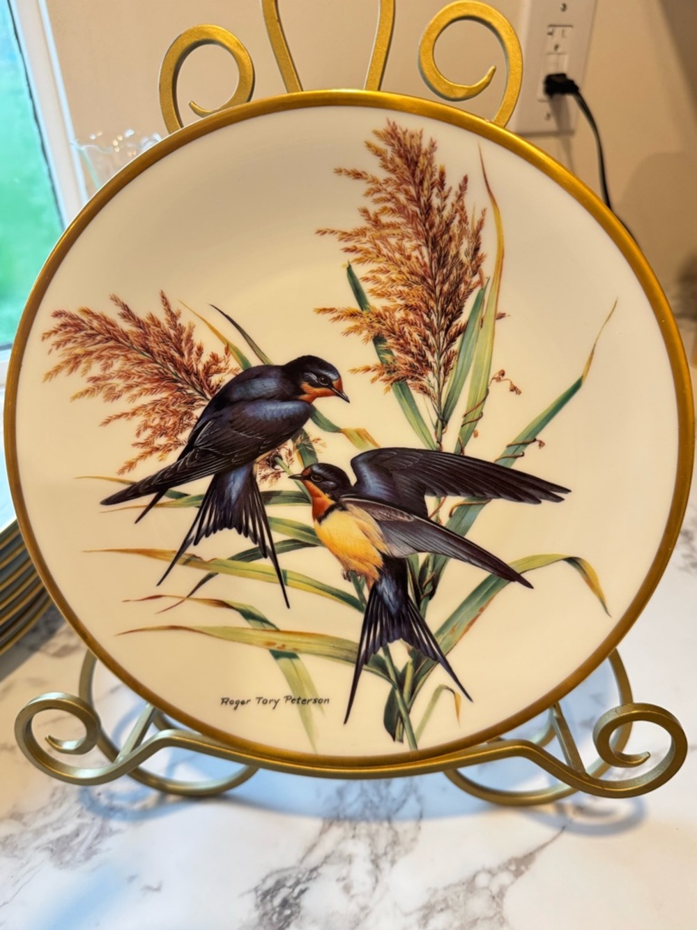 Vintage The Songbirds of Roger Tory Peterson set of 9 wall plates